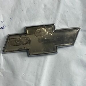 Chevrolet Gold Bowtie Emblem Chrome Trim OEM Grille Badge Used